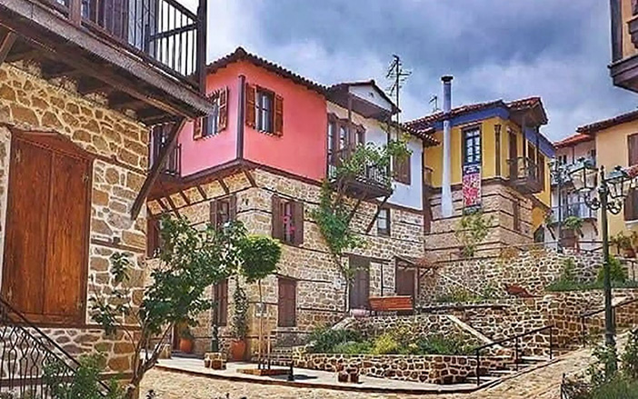 The village of Arnea in Halkidiki