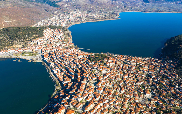 Panoramic view of Kastoria
