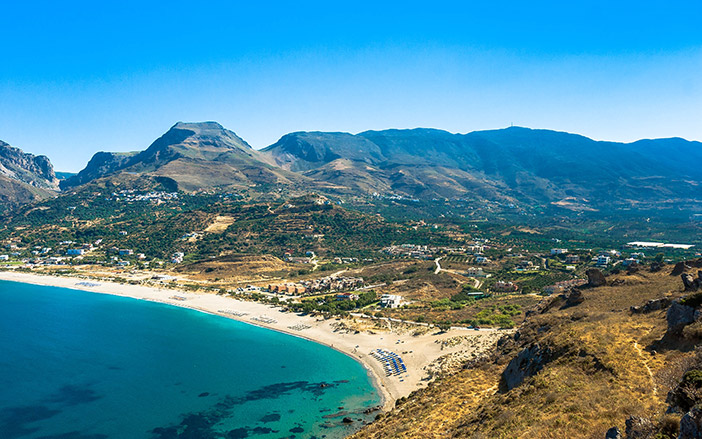 View of Plakias beach