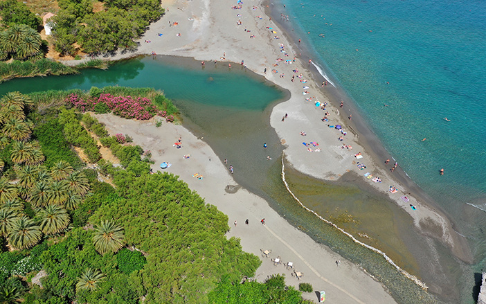 The Beach and the Palm Forest of Preveli