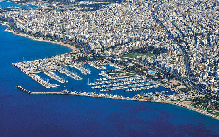 The Athenian Riviera in panoramic view