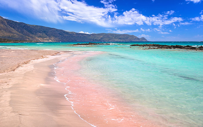 The beach at Elafonissi