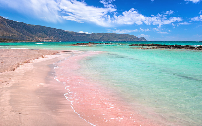 A unique scenery in Elafonisi Beach