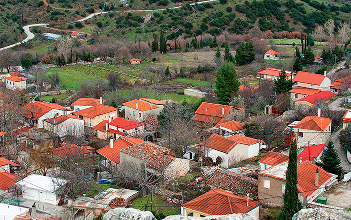 The traditional settlement of Elikonas