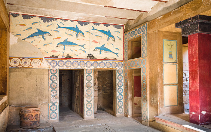 At the Minoan Palace of Knossos 