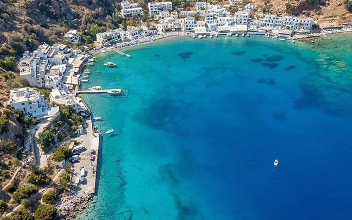 The village of Loutro in Sfakia