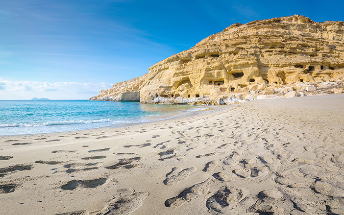 Matala Beach in Crete