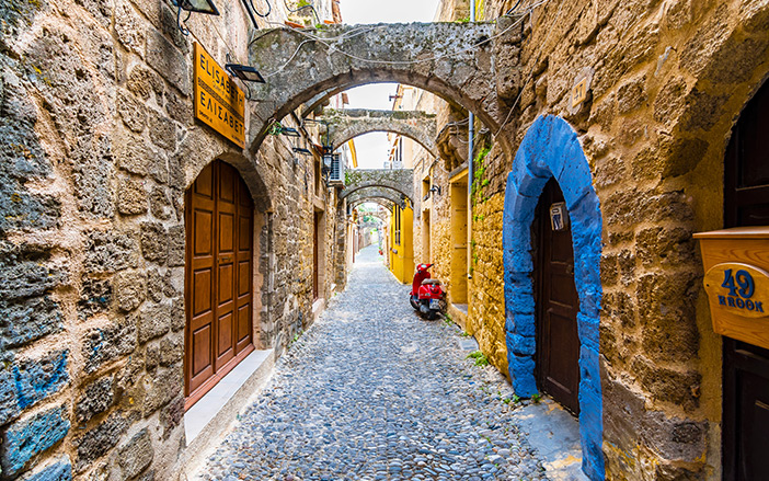The Old Town in Rhodes