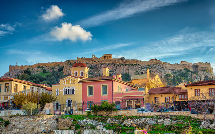 The picturesque houses in Plaka