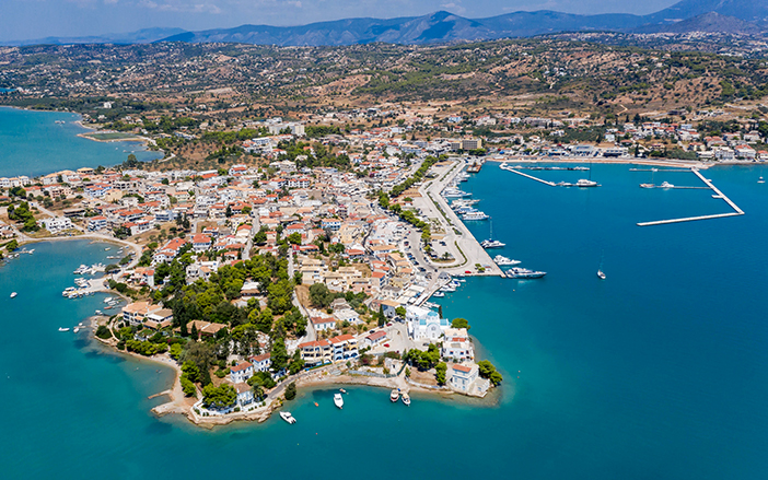 Panoramic view of Porto Heli