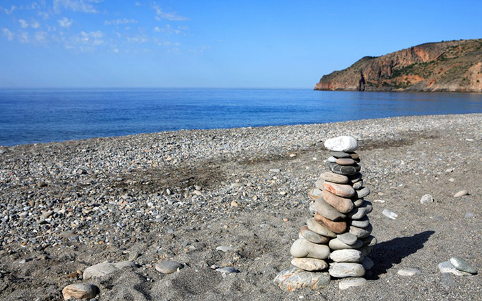 Sougia Beach, a popular choice among the locals