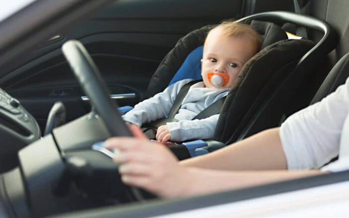 The Child Car Seat in the Front Passenger Seat