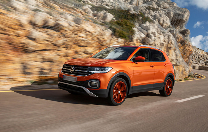 The VW T-Cross is a compact SUV ideal for mild mountain conditions