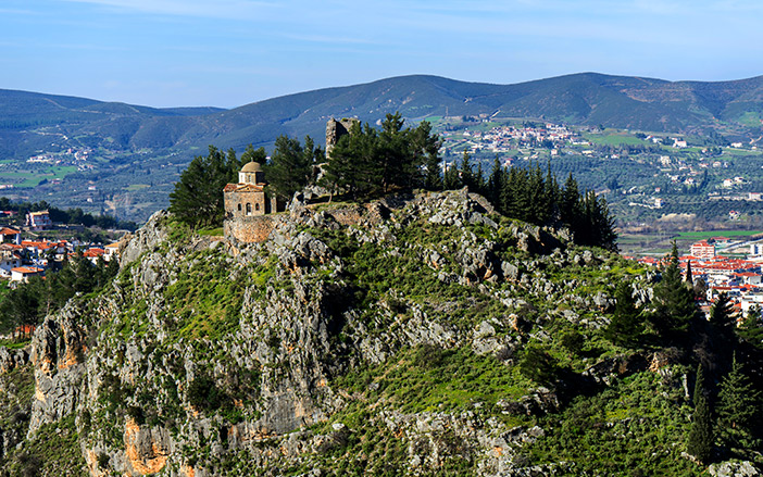 The medieval castle in Livadia