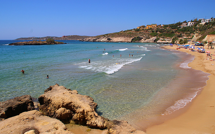 The serene Kalathas Beach